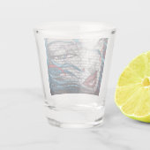 Aziatisch Meisje Graffiti  Shot Glas (Achterkant)