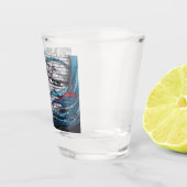 Aziatisch Meisje Graffiti  Shot Glas (Rechts)