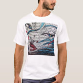 Aziatisch Meisje Graffiti T-shirt (Voorkant)