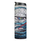 Aziatisch Meisje Graffiti Thermosbeker (Geroteerd rechts)