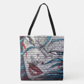 Aziatisch Meisje Graffiti Tote Bag (Voorkant)