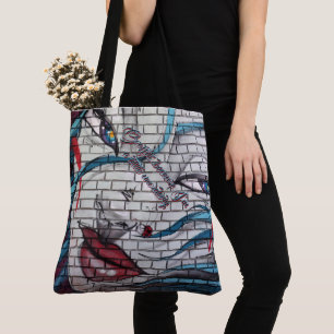 Aziatisch Meisje Graffiti  Tote Bag