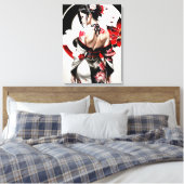 Aziatisch Meisje_Kimmo_SaMario_Stijlen Canvas Afdruk (Insitu (Slaapkamer))
