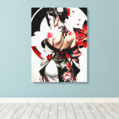 Aziatisch Meisje_Kimmo_SaMario_Stijlen Canvas Afdruk (Insitu (Houten vloer))