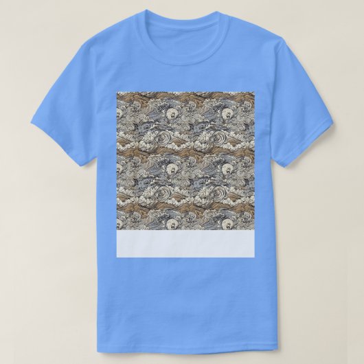 Aziatisch naadloos patroon oud Japans Chinees Kore T-shirt (Design voorkant)