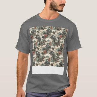 Aziatisch naadloos patroon oud Japans Chinees Kore T-shirt
