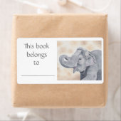 Aziatisch Olifant boek label (Insitu)