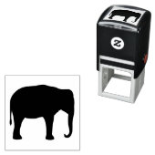 Aziatisch Olifant Silhouet Wildlife Zelfinktende Stempel (In situ)