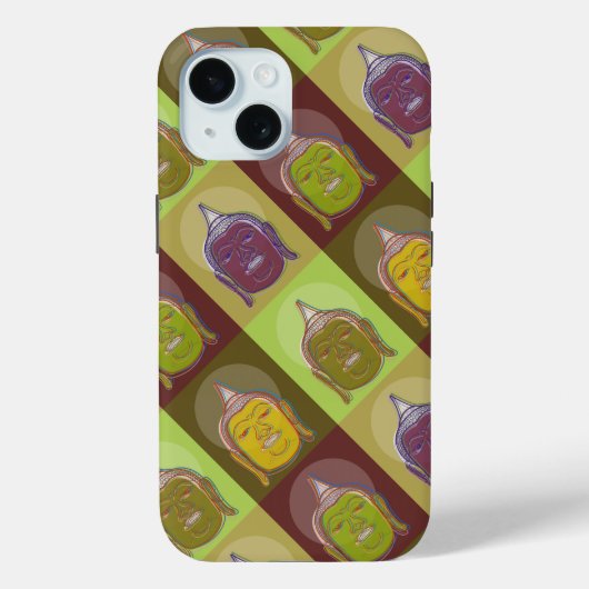 Aziatisch Oosters Boeddha Zen Pop Art Retro Modern Case-Mate iPhone Case (Achterkant)