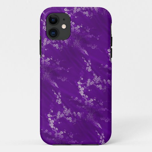Aziatisch Paarse Silk iPhone Case (Achterkant)