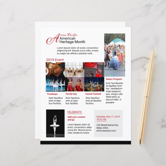 Aziatisch-Pacifisch-Amerikaans erfgoed maand Evene (Voorkant / Achterkant in situ)