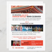 Aziatisch-Pacifisch-Amerikaanse erfgoedmaand Event (Voorkant / Achterkant)