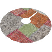 Aziatisch Patchwork Tapijt, Istanbul Detail Kerstboom Rok (Gekanteld)