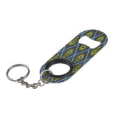 Aziatisch patroon mini flessenopener (Voorkant Gekanteld)