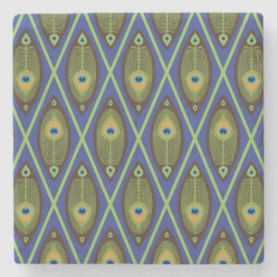 Aziatisch patroon stenen onderzetter