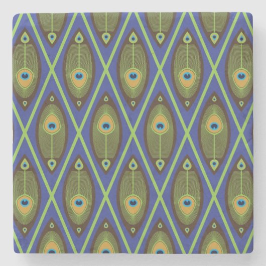 Aziatisch patroon stenen onderzetter (Voorkant)