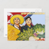 Aziatisch poster briefkaart (Voorkant / Achterkant)