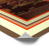 Aziatisch Poster voor kunstdeco 13 x 19 (Hoek)