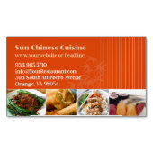 Aziatisch restaurant magnetisch visitekaartje (Voorkant)