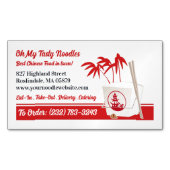 Aziatisch restaurant magnetisch visitekaartje (Voorkant)