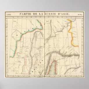 Aziatisch Rusland, Azië 24 Poster