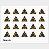 Aziatisch Symbool voor Thee, Dragon Symbool Rand Sticker (Vel)