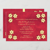 Aziatisch uitnodigingskaartje in cute stijl kaart (Voorkant / Achterkant)