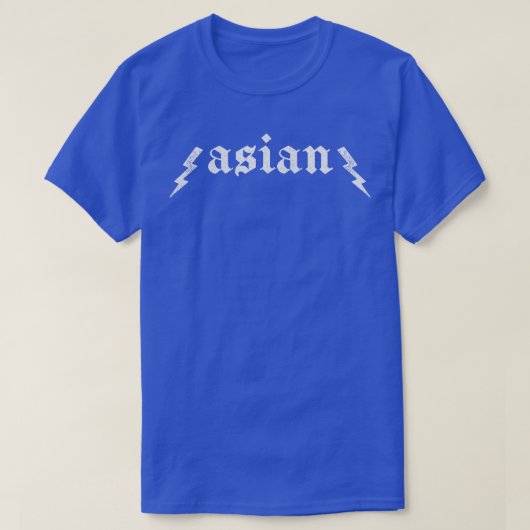 Aziatisch vervaagd type ontwerp 1 t-shirt (Design voorkant)