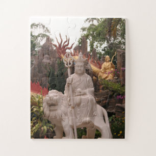 Aziatisch, Vietnamees, kunst, beeldhouwwerk, Boedd Legpuzzel