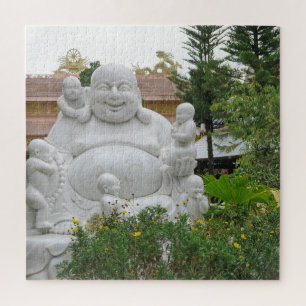 Aziatisch, Vietnamees, kunst, beeldhouwwerk, Boedd Legpuzzel