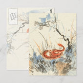 Aziatisch Vintage Briefkaart (Voorkant / Achterkant)