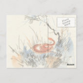 Aziatisch Vintage Briefkaart (Achterkant)