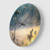 Aziatisch Viste op het Fog Lake Grote Klok (Hoek)