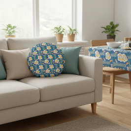 Aziatisch voedselgeïnspireerd Sierkussen met noede Rond Kussen