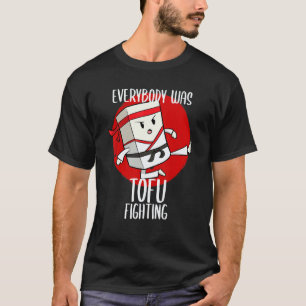 Aziatisch Voedselgerecht Tofu Vegan Strijd Vechter T-shirt