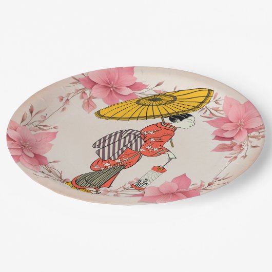 Aziatisch Vrouw Papier Bord (Gekanteld)