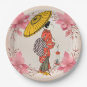 Aziatisch Vrouw Papier Bord (Voorkant)