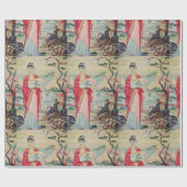  Aziatisch woman PBN-pakpapier Cadeaupapier (Vlak)