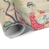  Aziatisch woman PBN-pakpapier Cadeaupapier (Rol Hoek)