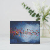 Aziatische Abstracte Kunst Briefkaart (Staand voorkant)