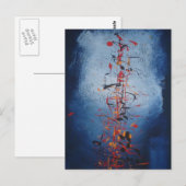 Aziatische Abstracte Kunst Briefkaart (Voorkant / Achterkant)