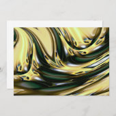 Aziatische Abstracte Kunst Uitnodigingen (Voorkant / Achterkant)