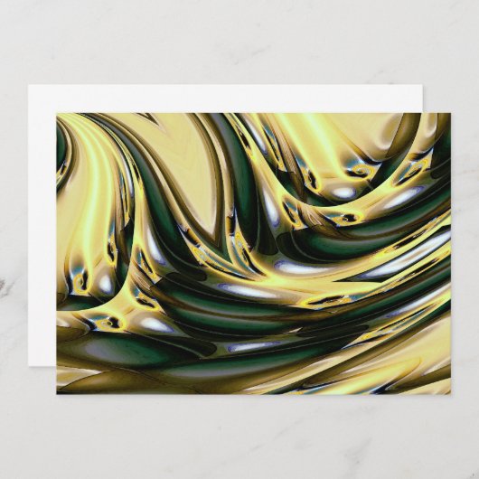 Aziatische Abstracte Kunst Uitnodigingen (Voorkant / Achterkant)