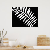 Aziatische Abstracte Leaf 1 Poster (Keuken)