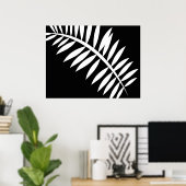 Aziatische Abstracte Leaf 1 Poster (Thuiskantoor)