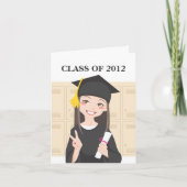 Aziatische Afstuderen Kaart (Voorkant)