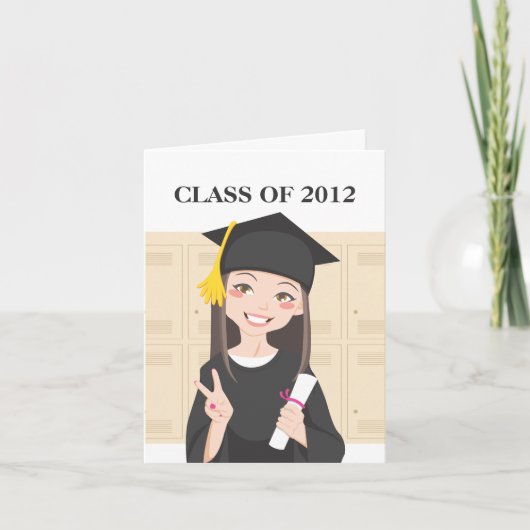 Aziatische Afstuderen Kaart (Voorkant)