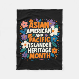 Aziatische Amerikaans Pacifische Eilanders Erfgoed Fleece Deken
