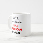 aziatische amerikaanse vrouwen koffiemok (Voorkant links)