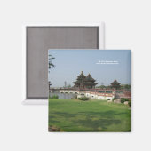 Aziatische architectuurmagneet magneet (Voorkant / Achterkant)